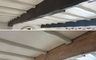 Dark Brown Beams to a Antique Oak