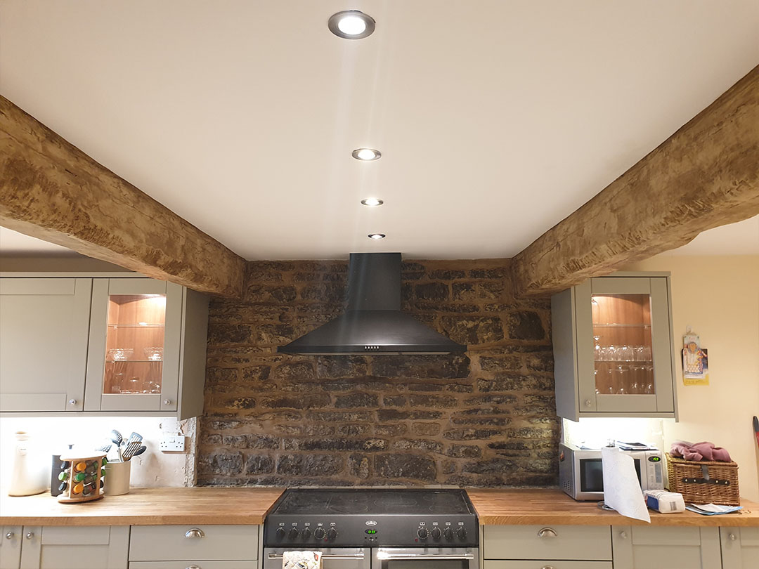 Renovated Stained Beams