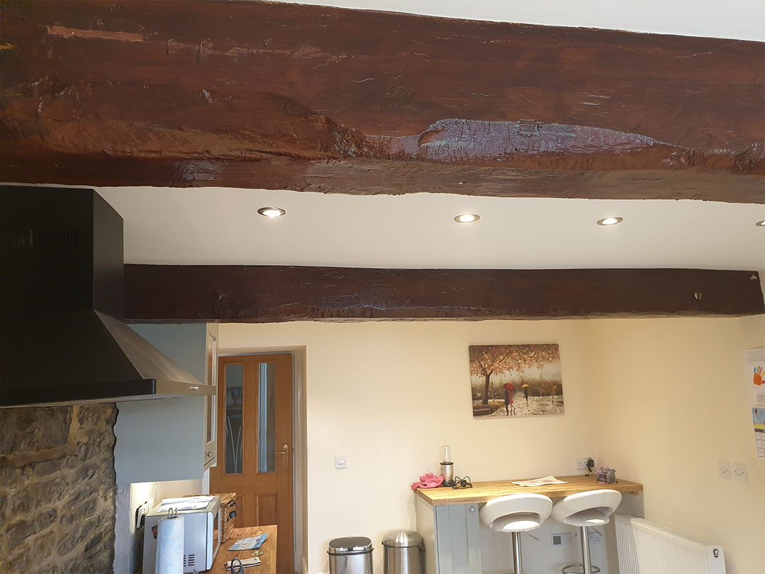 Renovated Stained Beams