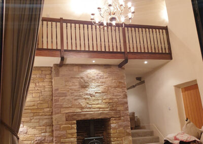 Renovated Black Beams to a Rustic Oak Finish