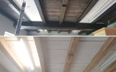 Black Beams to Light Antique Oak