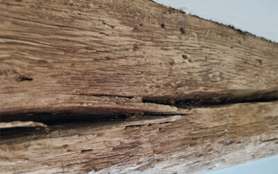 From Dark Brown Beams to an Antique Oak Finish