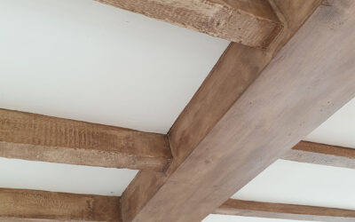White Beams and Cladding to Antique Oak
