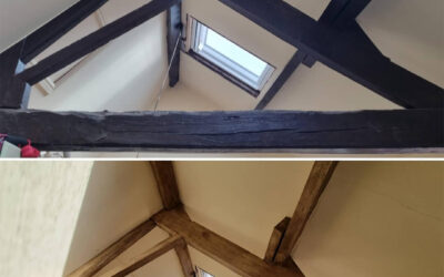 From Black to an Antique Oak Finish